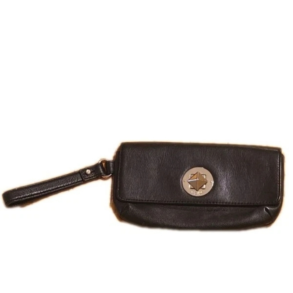 KATE SPADE Black Leather Clutch/Wristlet Chrystie Street Evan